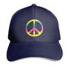 TieDye Peace Sign Hippie Bohemian Festival Symbol Baseball Cap fishing hat Big Size Hat sailor cap for Unisex Hats Unisex Womens
