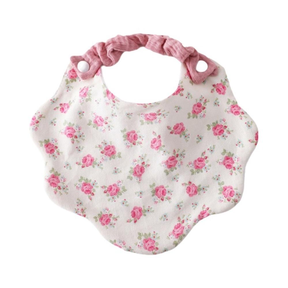 360-Degree Coverage Drool Bib Cotton Gauze Burp Cloth Soft Baby Feeding Bib  For Newborn Infants