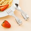 with Storage Box Cute Training Spoon Fork Stainless Steel Toddler Training Utensils  Kitchen