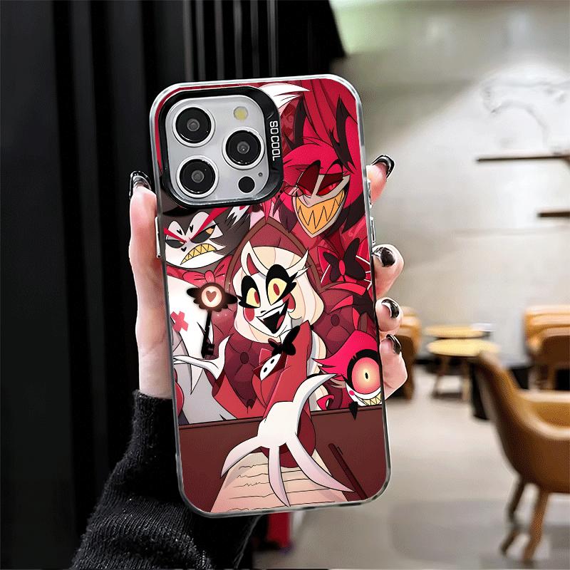 Мягкий чехол для телефона Hazbin Hotel Anime для iPhone 15 16 17 Pro Max 17Air 16E 14 Plus 13 12 Mini Ударопрочный чехол Задняя крышка