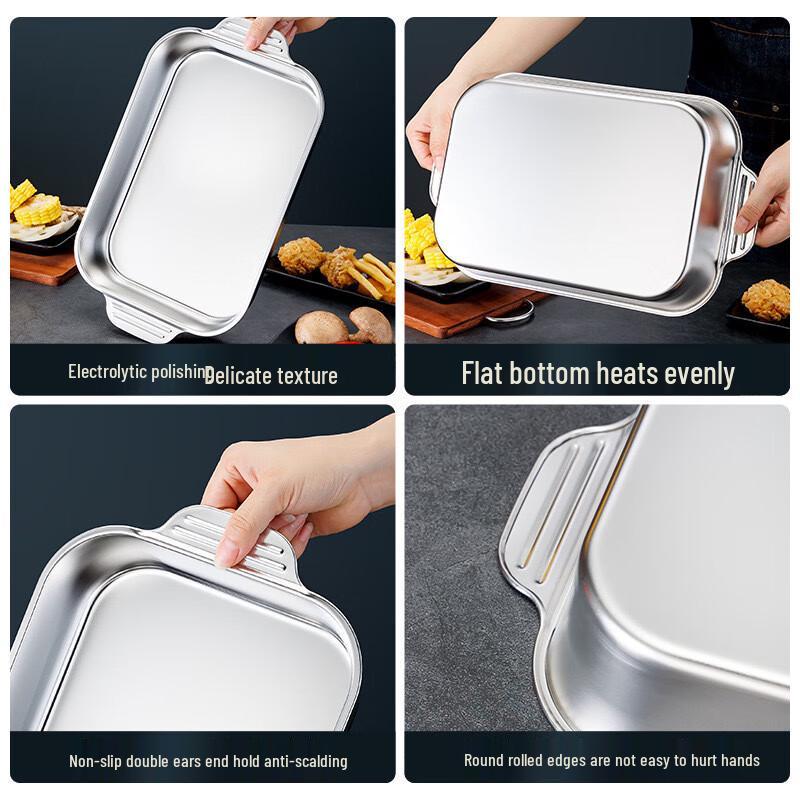 Stainless Steel Roasting Fish & Seafood Pan