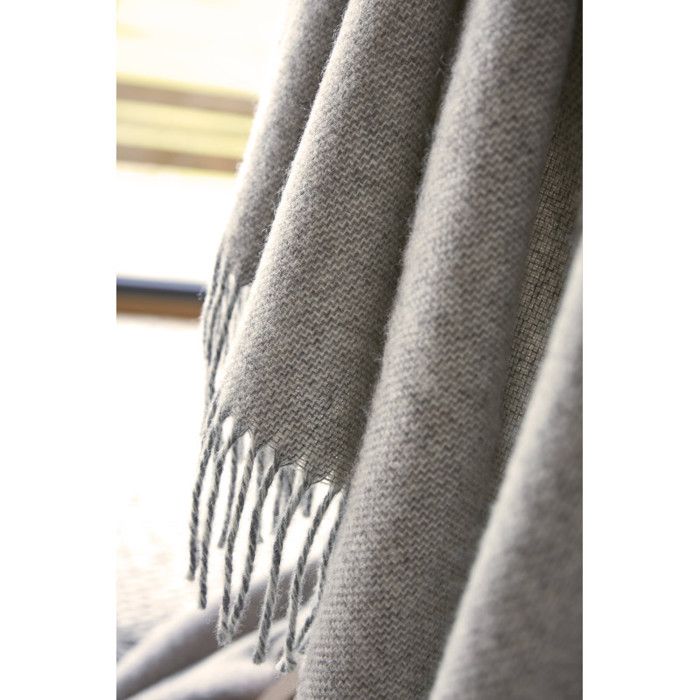 Plaid à franges pur laine "Martin" 140 x 200 cm