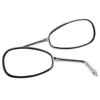 2Pcs Motorcycle Motorbike Modified Rearview Mirror Chrome Rear View Side Mirrors