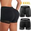 Women Tummy-tucking Pants Female Flat Angle Bottoming Anti-glare Buttocks Lifting Pants with Padded Body Corset Waist Tight Body Shaping Panties