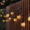 Succul LED String Light 7 E26 Bulbs Perfect for Outdoor and Authentic Extension Connecting Illumination Rainproof and Rainproof AC Plug 7 Lights Cord,