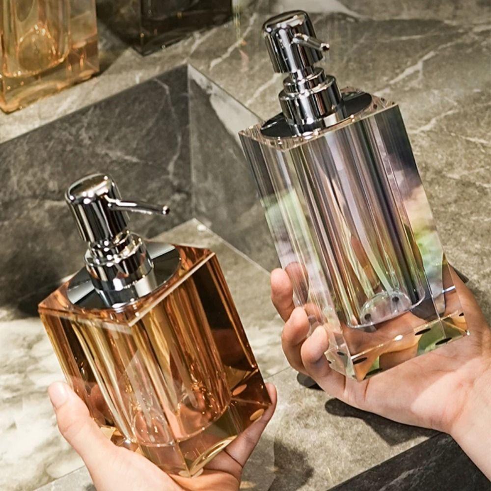 Прозрачный дозатор для дезинфицирующего средства для рук, нажимной тип, контейнер для жидкого мыла, современная банка для лосьона, для дома