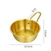 Миска из нержавеющей стали для рисового вина с ручкой для соуса и мороженого