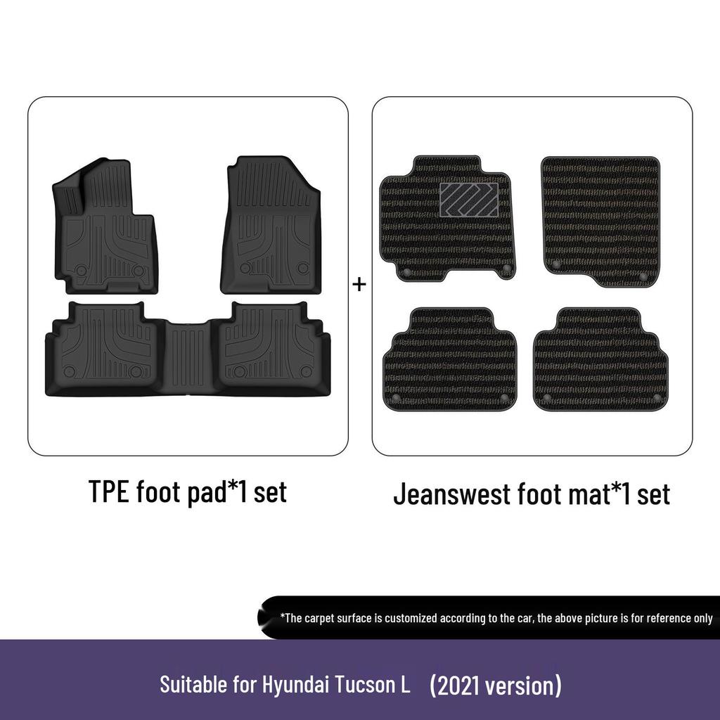 Hyundai Tucson Eco-friendly TPE All-Weather Floor Mats Interior Accessories