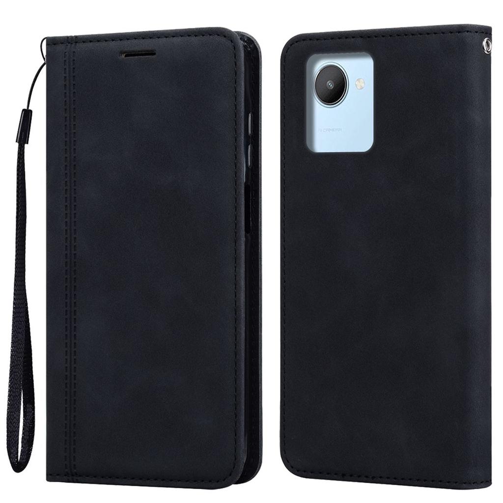 Магнитная Застежка Кошелек-Книжка Чехол для Телефона для realme C30s,C30,Narzo 50i Prime Винтажный PU Кожаный Держатель для Карт Обложка
