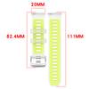 22mm 20mm Translucent Two-Tone Silicone Band For Garmin Forerunner 570 265 255 165 55/Vivoactive 6 5 4/Venu 3 2 Plus Watch Strap