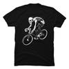 Stay Wild Mountain Cycle Biker Tshirts Skeleton Rider Motorcycle Cool T Shirt For Men O Neck Cheap Tops Tees Birthday T-Shirt