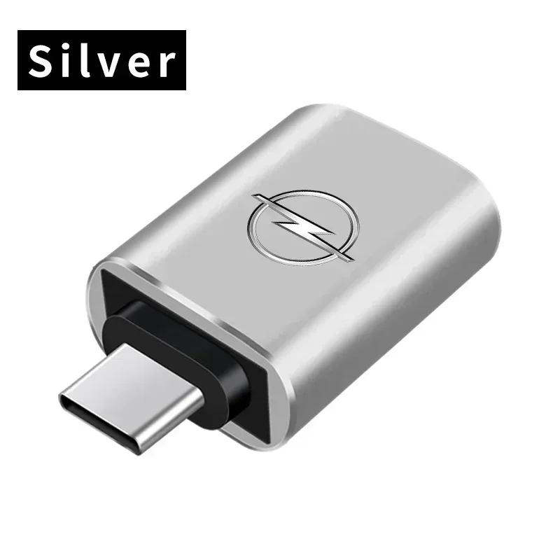 CIQ1 Type C To USB 3.0 OTG Adapter USB C Male To USB Female Converter For Opel Astra Insignia Corsa Zafira Meriva Mokka Vivaro Vectra