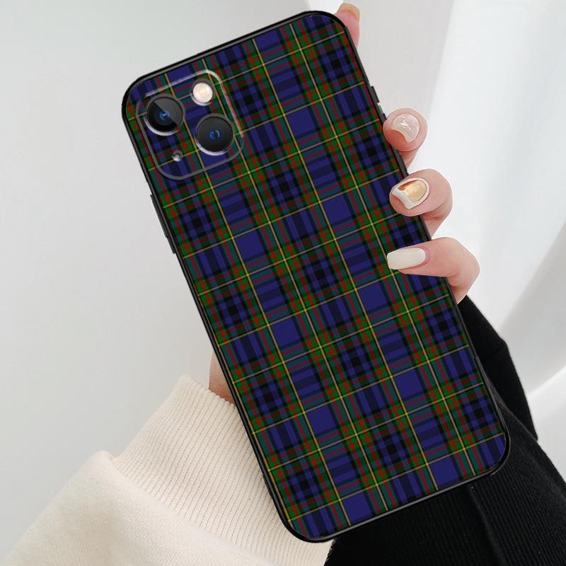 Чехол для телефона Clan Stewart с узором в клетку для iPhone 17 Pro Max 15 14 13 11 12 16 Pro Max mini 15 16 Plus 16e 17 Air Cover