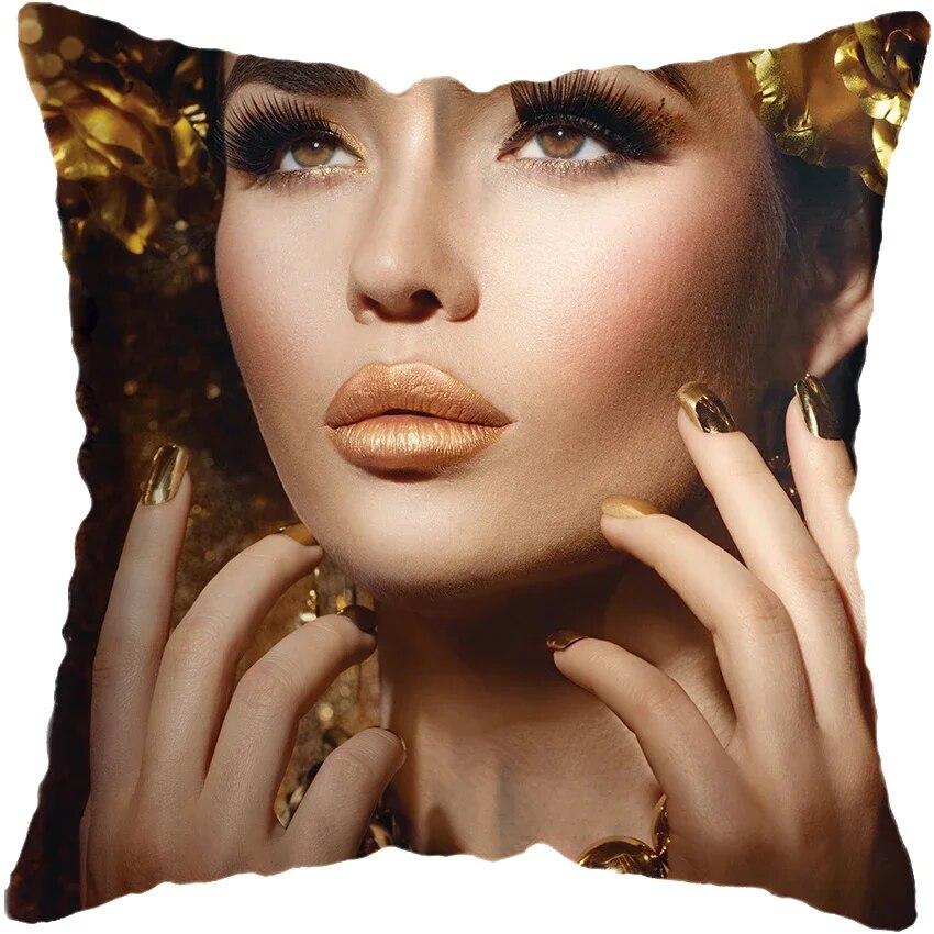 Домашний декор, модные афро черные женские диванные наволочки для девочек, наволочки для спальни и гостиной