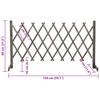 Garden Trellis Fence Gray 150 x 80 cm Solid Pine Wood