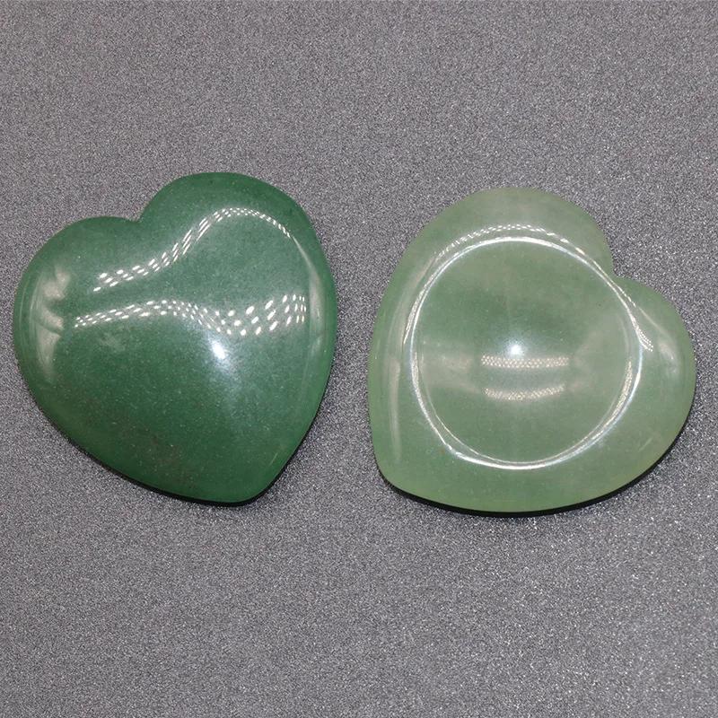 Heart Shape Thumb Worry Stone Natural Healing Crystals Handcarved Gemstone for Meditation Yoga Pocket Palm Stones