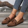 Fashion Women Flats Breathable Comfortable Fashion Solid Color Flat Shoes Size36 43 Casual Pointed Toe Loafers Women Zapatos De Mujer
