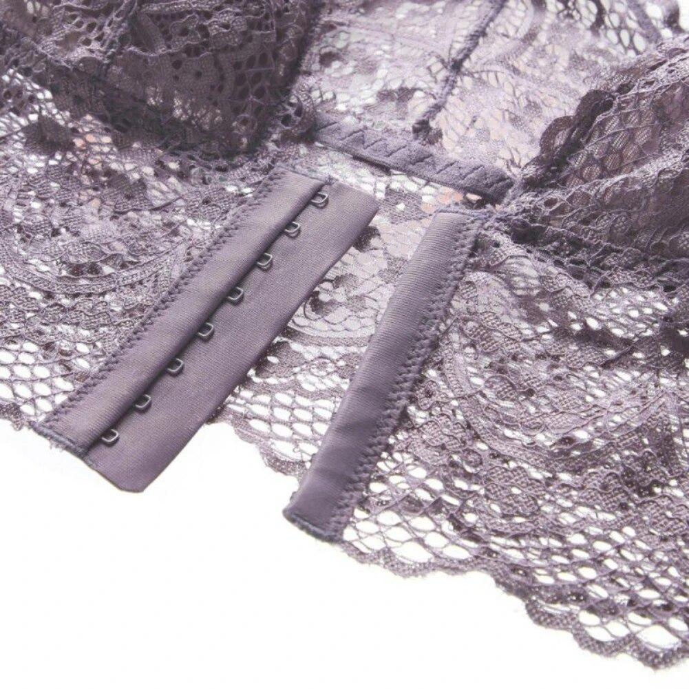 Женский комфортный бюстгальтер с пряжкой спереди, бесшовный жилет, кружевной бюстгальтер, красивое нижнее белье большого размера сзади, регулируемый спортивный дышащий бюстгальтер