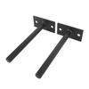 2pcs Wall Mounted Weight Plate Holder Wall Weight Storage Rack Alloy Steel Construction Diameter 1.0