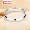 Trendy European-American Diamond Polished Stainless Steel Couple Rings for Women