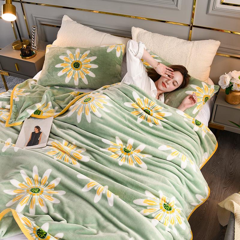 Фланелевое зимнее одеяло - односпальное/двуспальное, простыня, сон, кондиционер, подарок на мероприятие