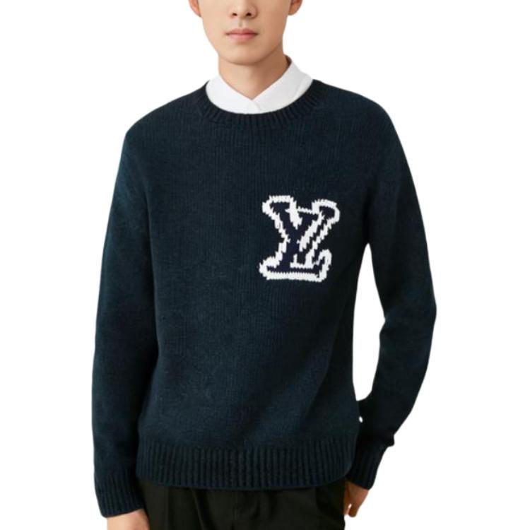 Louis Vuitton Свитер мужской морской синий 1A96KK