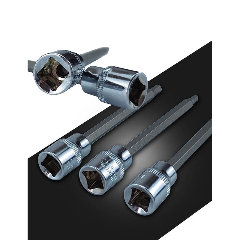 Набор из 7 предметов 7Akiranoai Набор торцевых головок с шестигранными битами от 3 мм до 10 мм С кейсом Шестигранный набор торцевых головок из Cr-V стали DIY инструменты