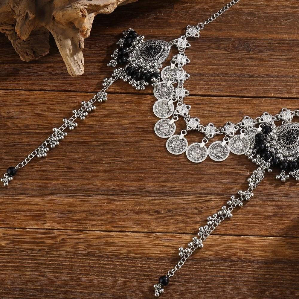 Alloy Forehead Chain Waterdrop Tassel Hairband Jewelry Trendy Hair Tassel Chains Women