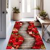 1 шт., коврик для бега с цветочным узором, кухонный коврик, мягкий утолщенный кухонный коврик, водонепроницаемый, нескользящий, маслостойкий, напольный коврик, коврик для бега