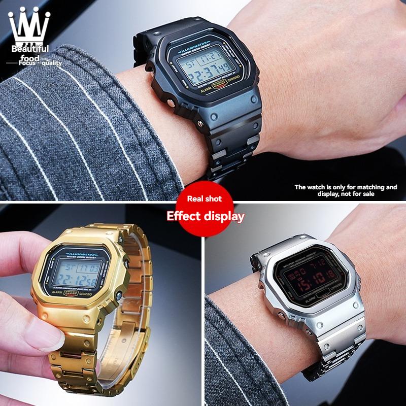 Для Casio Маленький Квадратный DW-5600 GW-B5600 GW-M5610 G-5600 GW5000 Модифицированный Корпус из Титанового Сплава Легкий Титановый Ремешок для Часов
