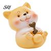 Dog Lover Gift Idea Mini Resin Figurine Cartoon Puppy Statue Tiny Cake Topper Versatile Decoration for Fairy Garden DIY Crafts Birthday Party