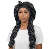 Satin Material Sleep Bonnet Long Curling Ribbons Curling Bonnet Stylish Satin Bonnet  For Long Hair