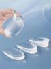 Height-Boosting Transparent Silicone Insoles for Women and Men - Non-Tiring Heel Pads for Spring and Autumn
