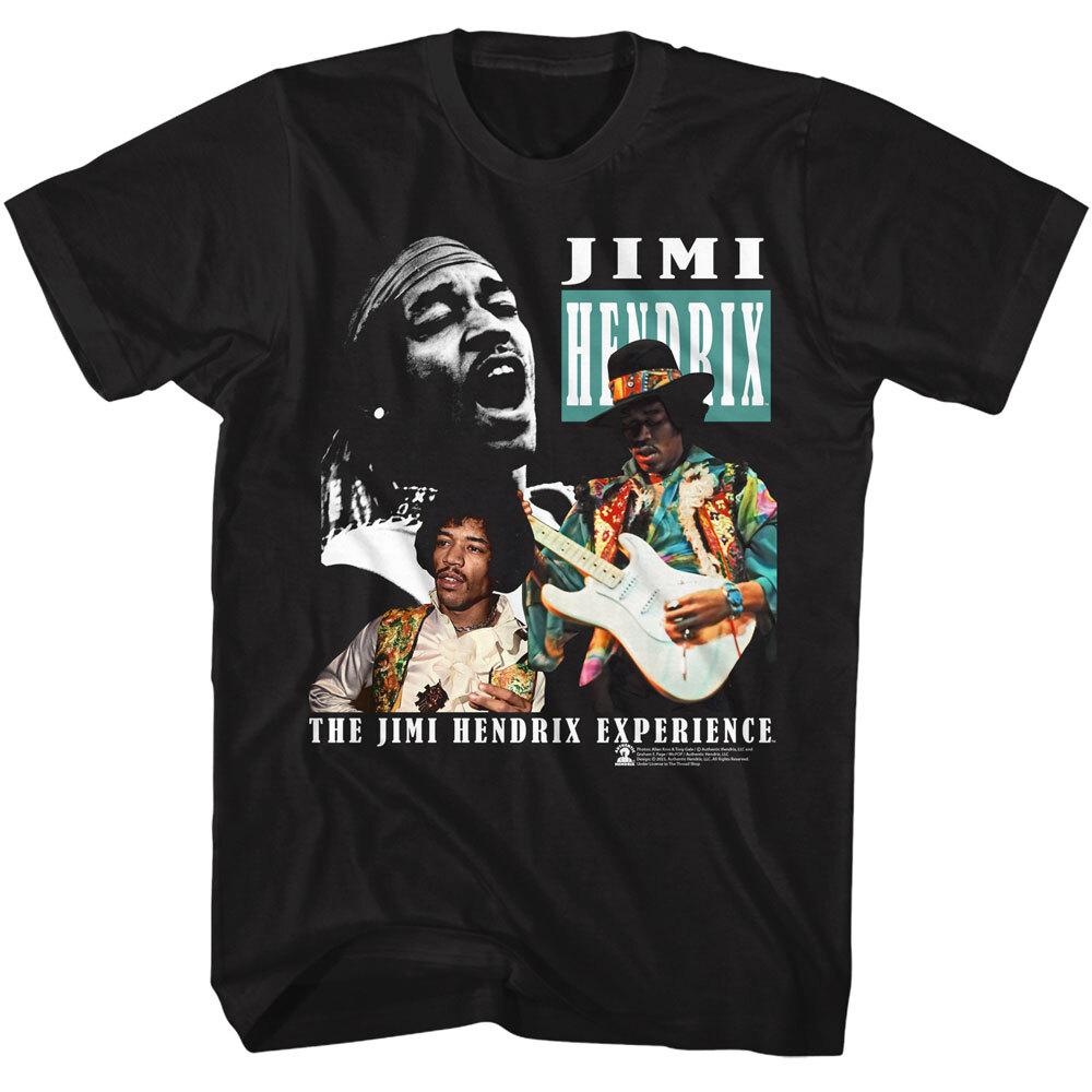 Jimi Hendrix Experience Photo Collage Men's T Shirt Rock Band Music Merch