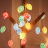 1 компл. 5/6,5 м пасхальный гирлянда на солнечной энергии, дизайн с трещинами, яркий цвет, счастливое пасхальное яйцо, светодиодный красочный шар, гирлянда, товары для дома