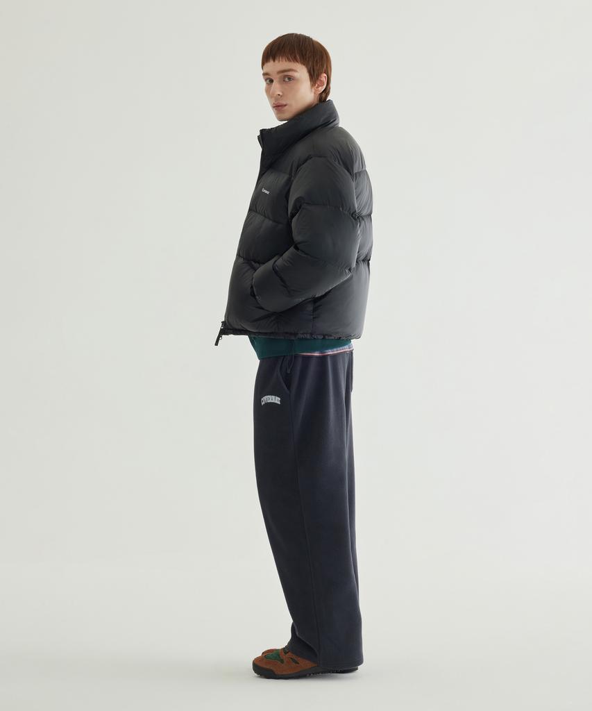 COVERNAT Warm-On Arch Logo Wide Fleece Pants Ivory