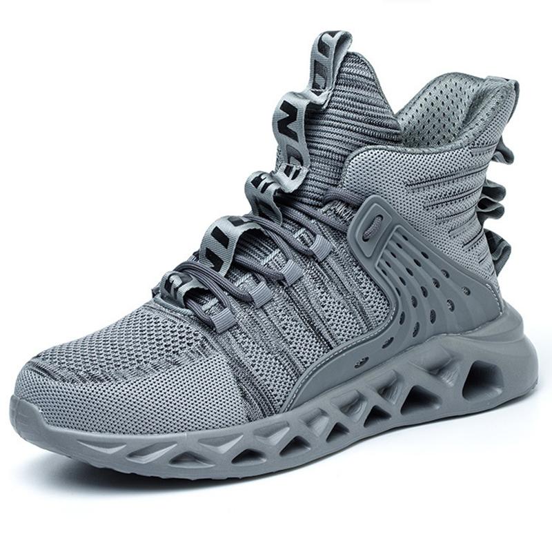 Легкие рабочие защитные ботинки, мужская спортивная защитная обувь, дышащая защитная рабочая обувь от проколов, мужские рабочие кроссовки со стальным носком