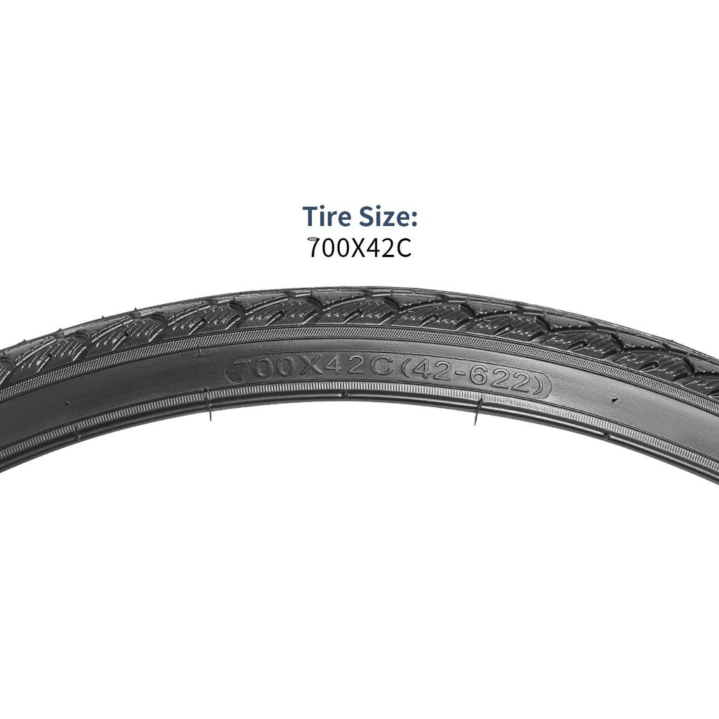 YunSCM 2x 700 42c Tires, 700x42c 42-622 Bicycle Tires, Suitable for 700x42c Road Bikes and Cross Bikes, Y-008