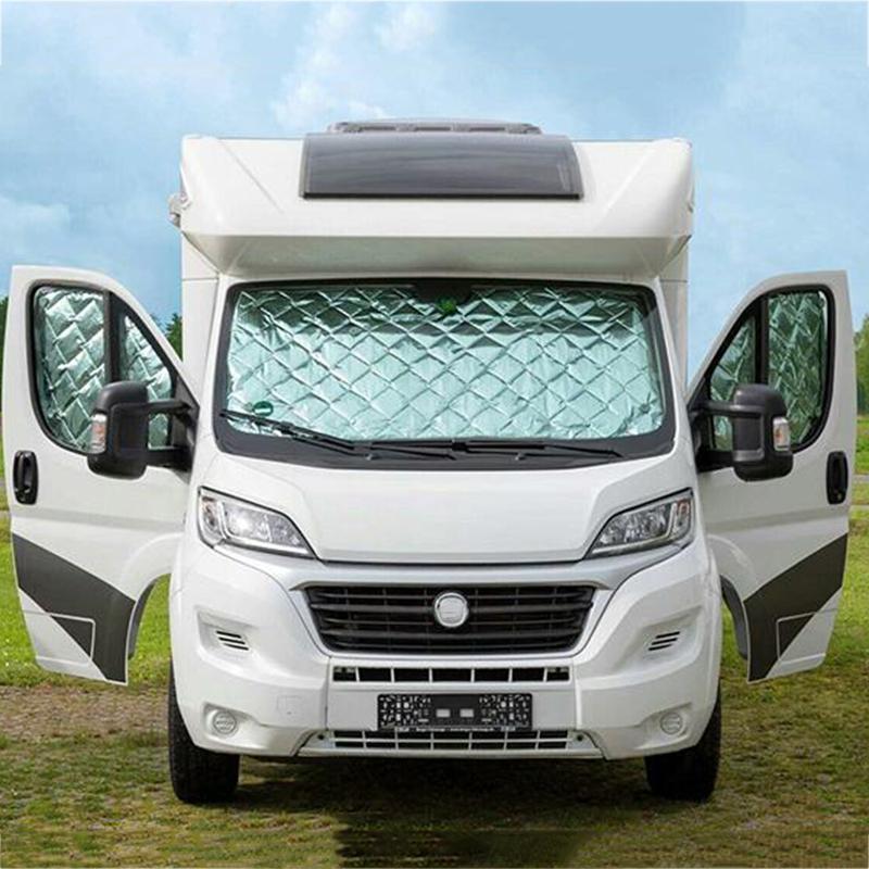 Внутренние тепловые жалюзи автомобиля, комплект солнцезащитных навесов для лобового стекла, автомобильный солнцезащитный козырек для подъемного окна для Fiat Ducato Citroen Relay 2006-2022