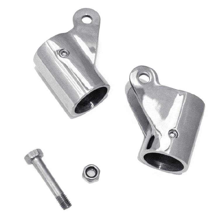 Stainless Steel Rotating Joint Coupling Connector Fitting Adapter for Boat Marine Tubing Canopies Yacht Tubing Fittings