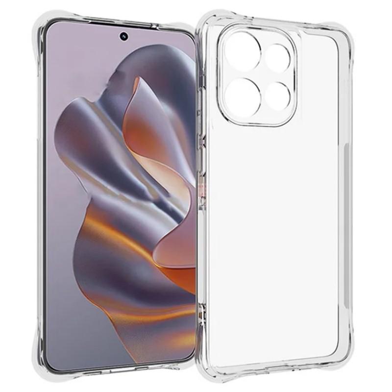 Для Motorola Edge 60 Neo 5G/Edge 50 Neo 5G Прозрачный ТПУ Чехол WANLONFENG Серия TM 2.0 мм Задняя Крышка Телефона