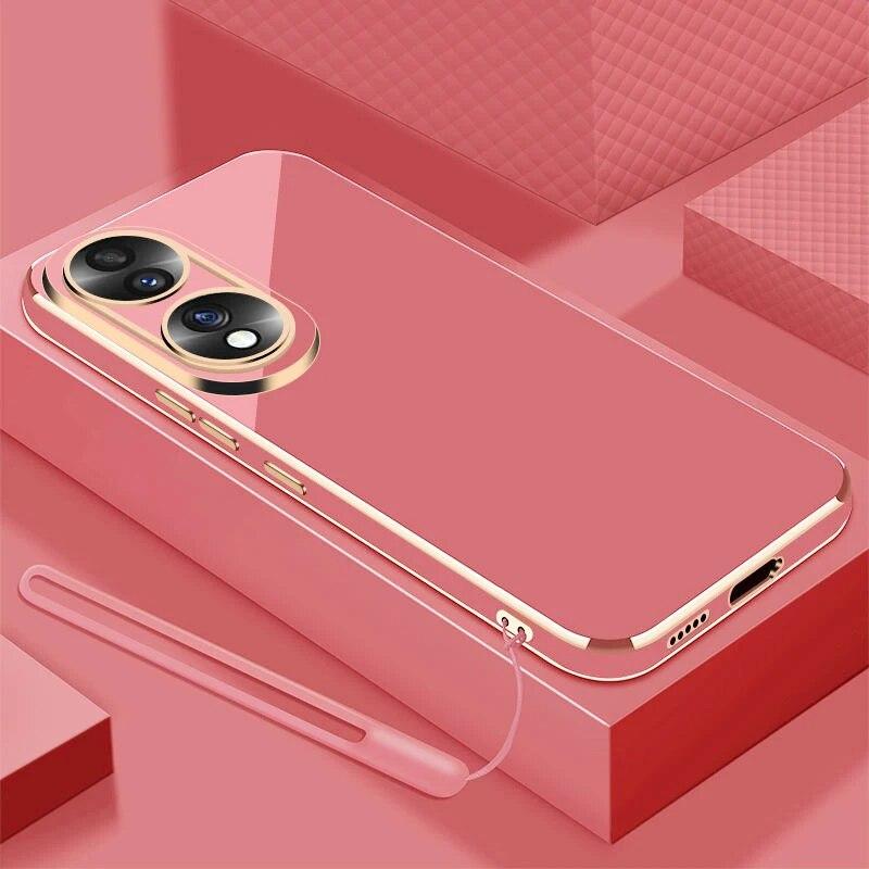 Чехол для Honor X7b Honor X7B, чехол CLK-LX1 CLK-LX2 CLK-LX3, роскошный квадратный чехол для телефона Honor X7 X7A, противоударная задняя крышка