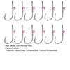 12/30Pcs Live Shrimp Fixing Hook Heavy Duty Metal Barbed Fishhook Bass Carp Catfish Fishing Hook Freshwater Saltwater Fishing Accessories