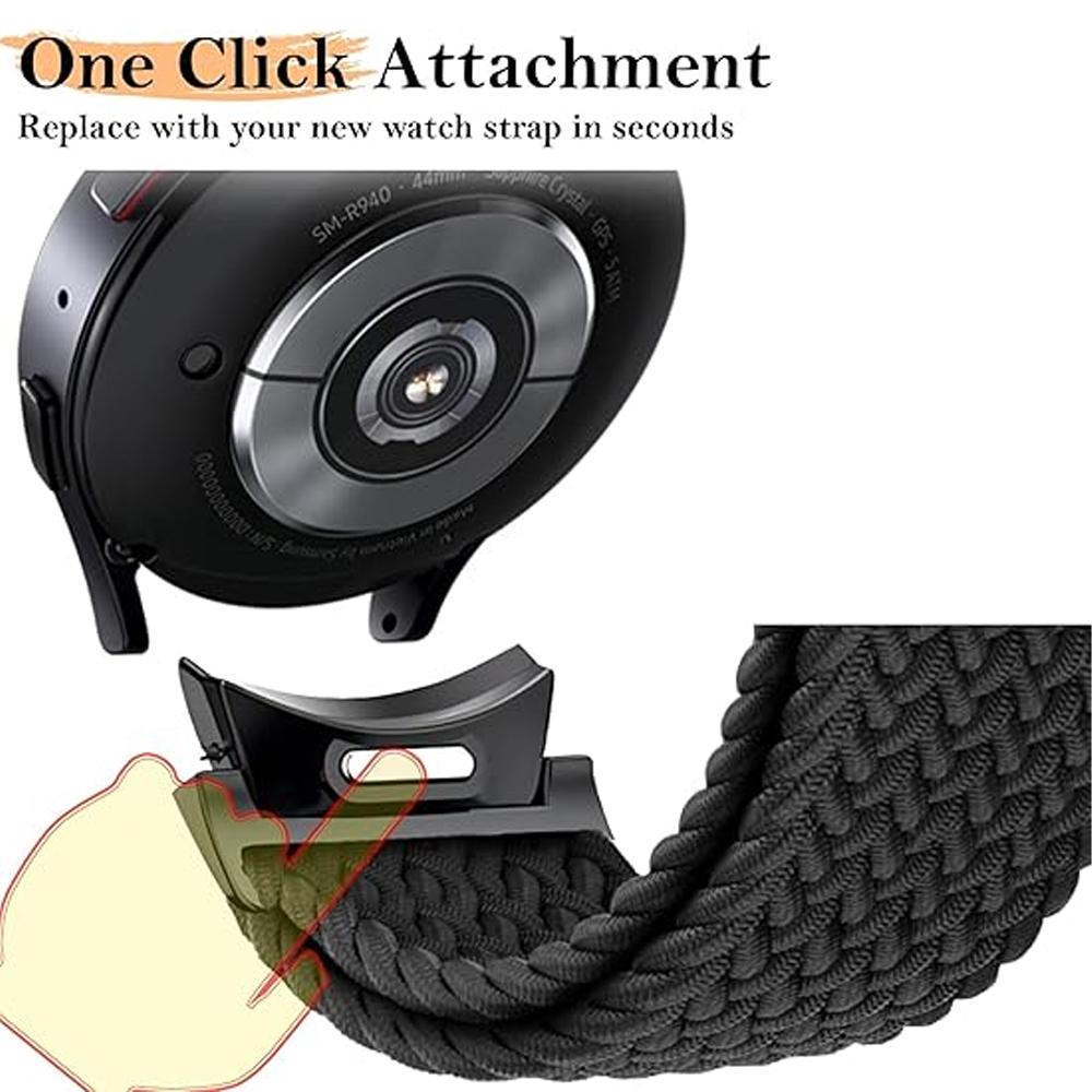 Band For Samsung Galaxy Watch 7 6 4 classic/5 Pro 44mm 40mm 45 47 No Gaps Braided Magnetic bracelet correa Galaxy watch 7 straps