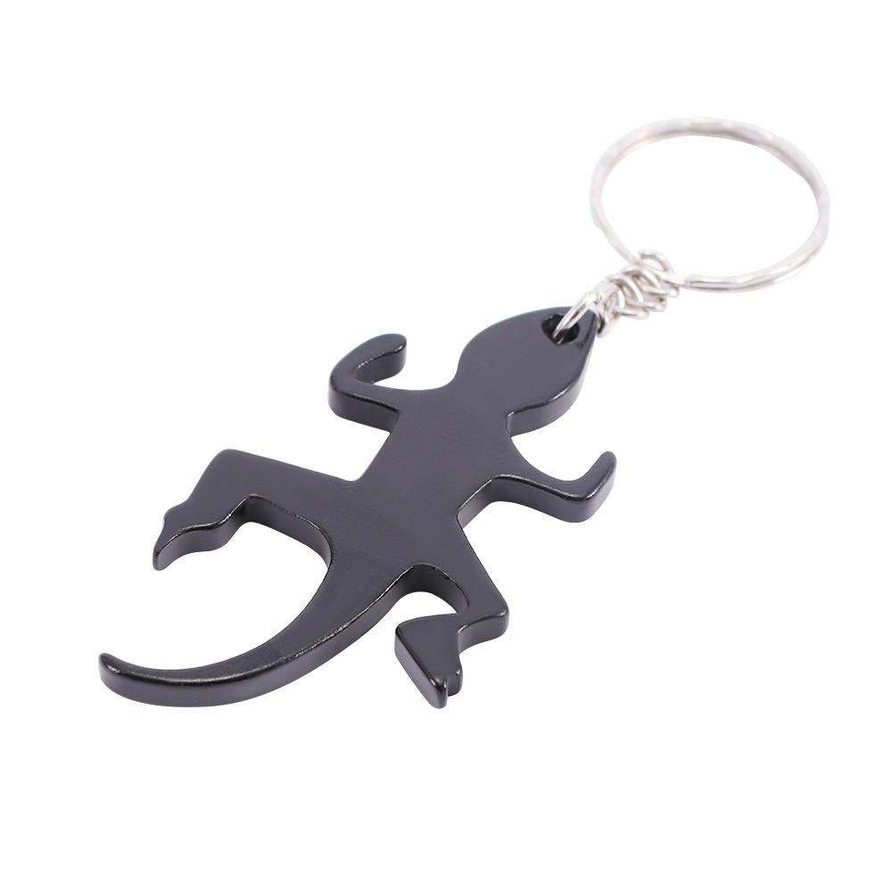 Cartoon Novelty Beer Aluminum Zinc Zinc Alloy Lizard Shape Corkscrew Openers Bottle Opener Keys Ring