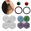 Resin Mold Multi Size Circular Pendant Earrings Mould Handmade Edge Grinding Rings Mirror Silicone Molds Eardrops Mold