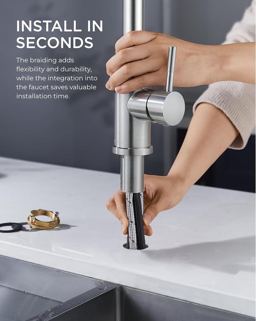 4 режима водопад кухонный кран струя распылитель из нержавеющей стали горячая холодная вода одно отверстие крепление на бортик смеситель для мойки кран 3668