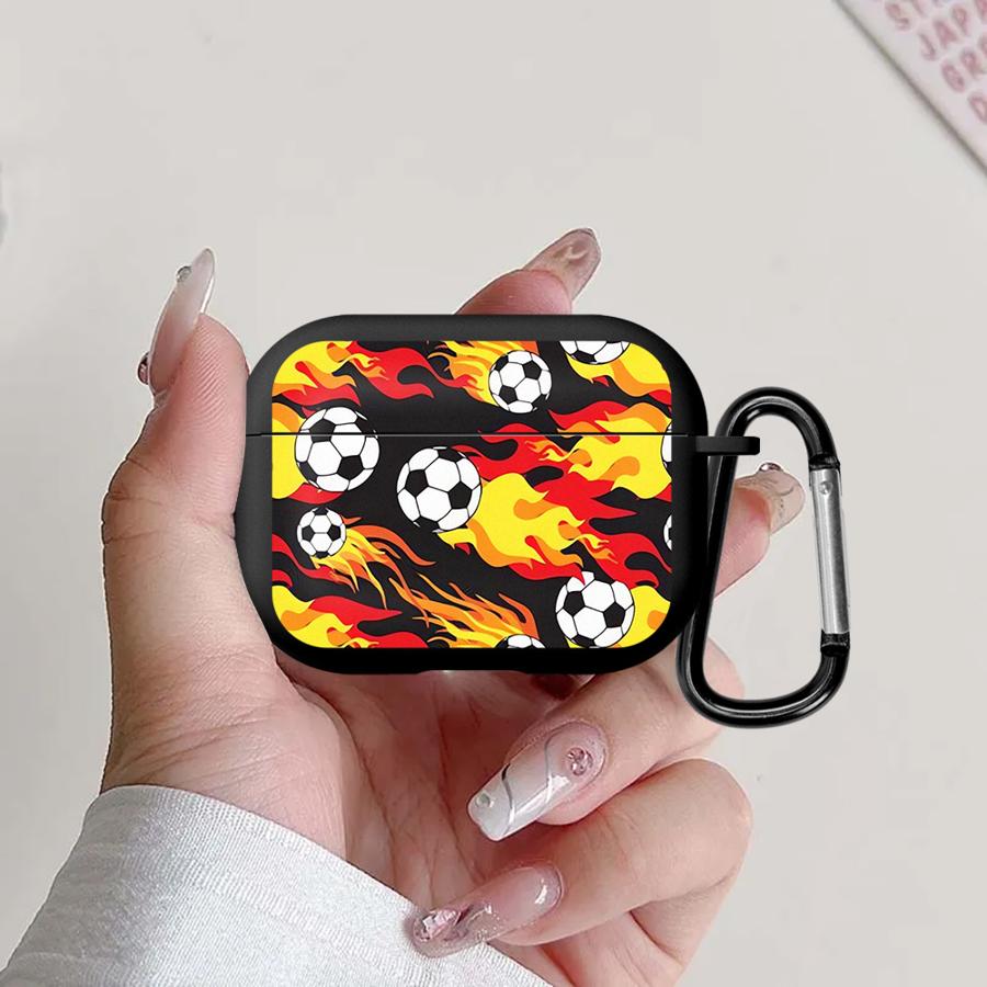 Чехол для наушников Чехол-обложка Для Airpods Pro3 1 Pro 2 3 Pro2 4 Цветной Мультяшный Футбол