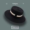 Шляпа женская шляпа Sky Flat Hat соломенная шляпа Flat Edge Celebrity Vintage British Shade Sun Hat Holiday Seaside