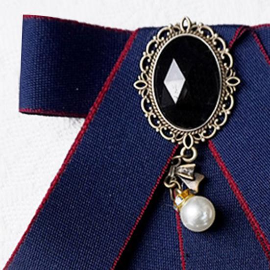 Женский галстук-бабочка со стразами, воротник-галстук с регулируемым размером шеи, ручная работа, рубашки, униформа, аксессуары